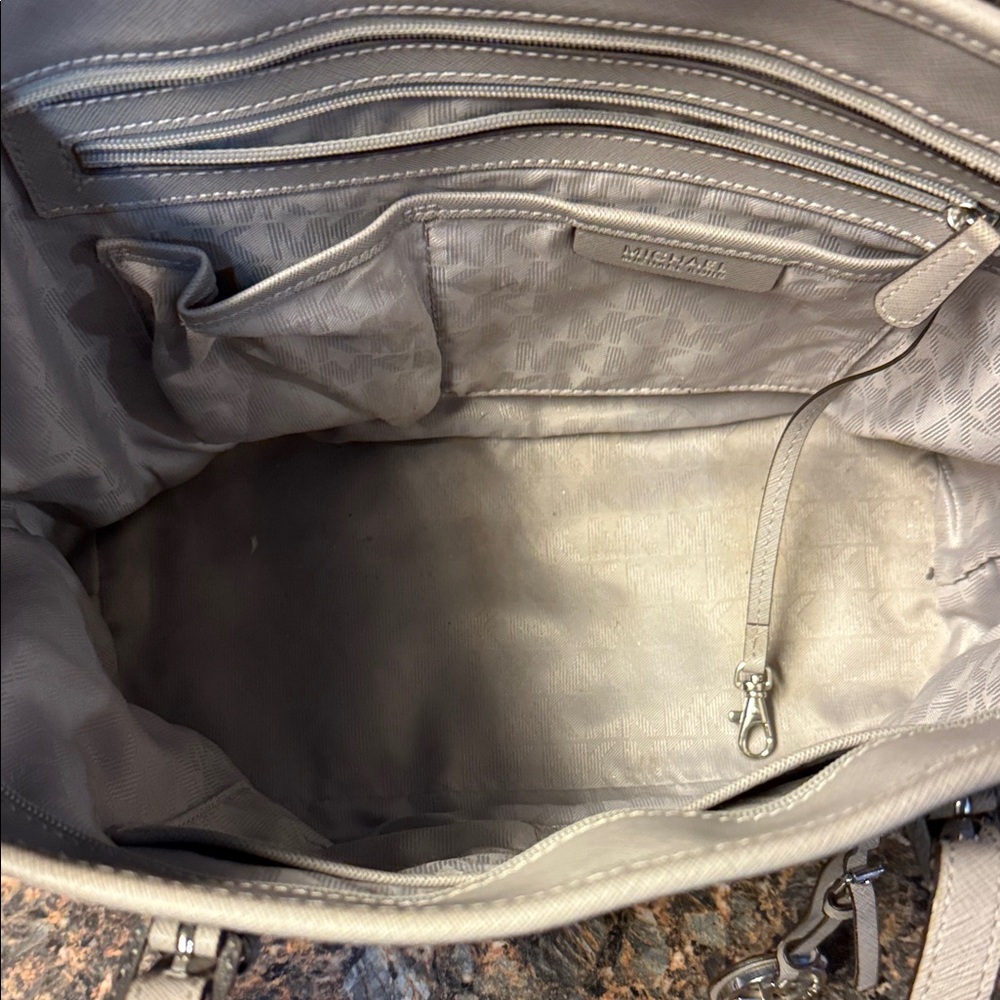 Michael Kors Light Gray purse - Picture 2 of 6